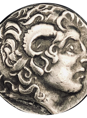 亚历山大大帝硬币项链雅典娜吊坠