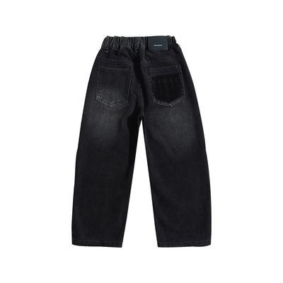 男童加绒裤子冬季中大童牛仔裤