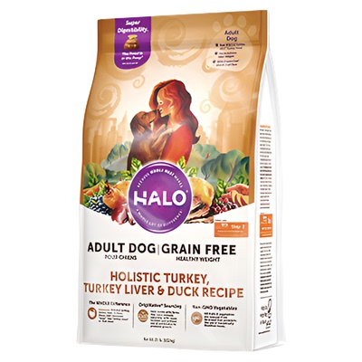 halo火鸡肉味狗粮成犬粮