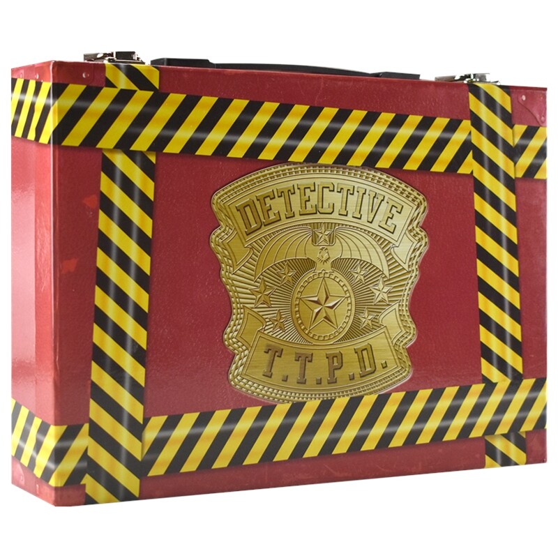 Detective Briefcase 侦探手册公文包套装 附带工具 互动游戏 推理挑战 培养观察力逻辑思维问题解决能力 英文原版进口儿童图书