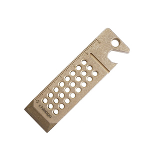 赤马龙尺黄铜撬棍啤酒起子开瓶器多功能EDC便携挂扣万物皆可盘