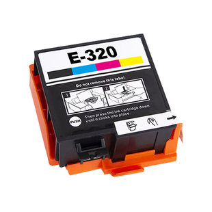 适用爱普生T320墨盒EPSON PictureMate PM-400 PM-401喷墨打印机墨盒E-320 黑色彩色 美国 香港 油墨 墨水盒