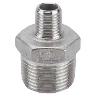 304不锈钢双外丝接头对丝直接1/2分3分4分6分1寸变异径转接头配件