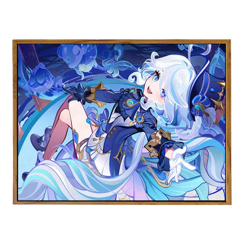 原神芙宁娜水神数字油画DIY卡通