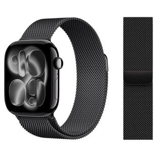 适用iwatch表带applewatch表带新款ultra3男se米兰尼斯磁吸s11苹果手表表带s9代8/7运动6金属s10不锈钢女同款