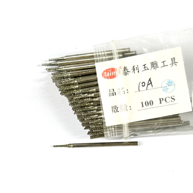 玉雕工具 A针 打孔针 金刚石打磨头 翡翠磨针 雕刻工具 100支/包