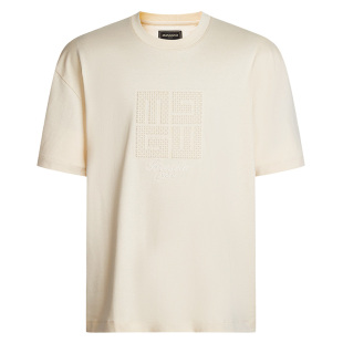 【重磅棉/凉感/防紫外线】曼加龙短袖T恤圆领男士纯棉宽松上衣