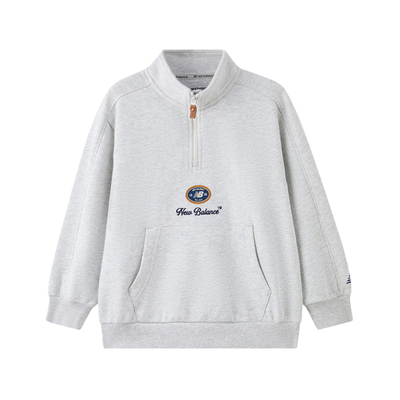 NB童装春季立领半拉链卫衣