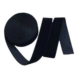 加密丝绒丝带黑色天鹅绒绒面缎带织带花边鞋帽蝴蝶结服装辅料配件