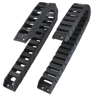 拖链尼龙拖链坦克链条塑料坦克连履带线槽桥式加强型机床电缆拖链