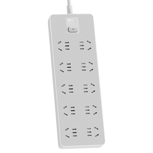 公牛插排插板接线板拖线板10位五孔家用经典款插座十位总控Z10A1T