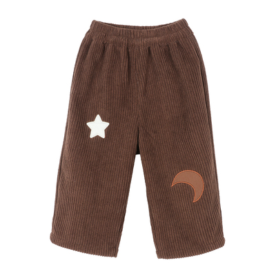 小O爸男婴童 男宝宝加绒裤子秋冬季长裤婴儿外穿灯芯绒休闲裤