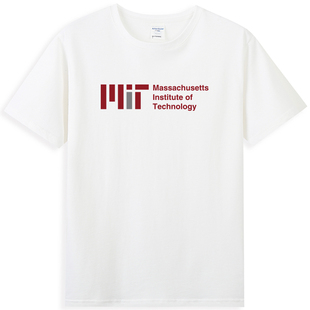 热卖麻省理工学院校服学院派MIT男女短袖美国大学T恤留学生班服