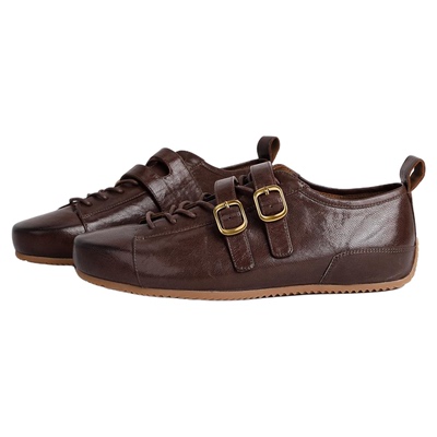 MantenerGran玛丽珍休闲运动鞋女平底软羊皮德训鞋小皮鞋 MG女鞋