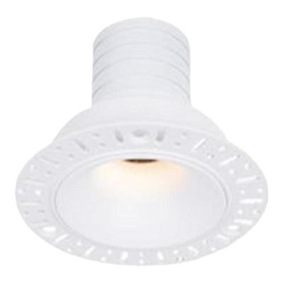 弧面无边预埋射灯无主灯无副光斑天花石膏灯款式开孔75MM开孔嵌入