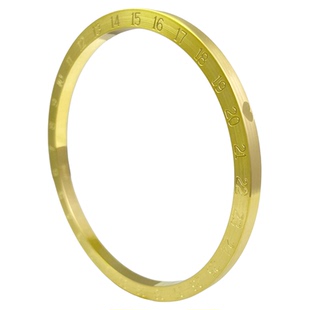 520时钟黄金手镯足金999女实心数字真金包银手镯情人节送女友礼物