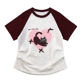 女童短袖T恤夏季新款2026洋气儿童卡通上衣大童时尚童装青少年韩