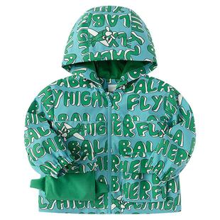 巴拉巴拉童装儿童外套男童连帽软壳衣秋甜美百褶上衣百搭小童衣服