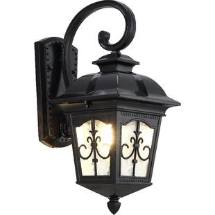 壁灯户外庭院欧式太阳能别墅外墙大门阳台柱子走廊室外复古防水灯