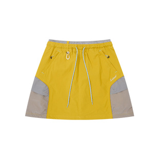 NBCT户外工装半身裙女夏季新款山系穿搭撞色拼接防泼水运动半裙