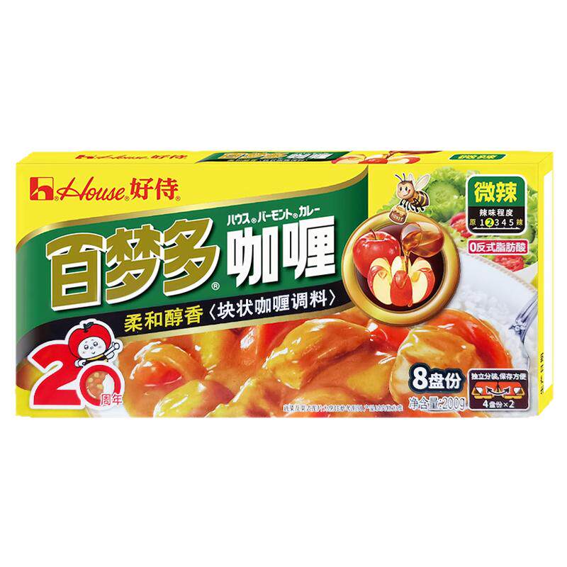 好侍百梦多咖喱块家用原味微辣