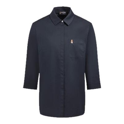 暇步士顺滑细腻七分袖极简衬衫