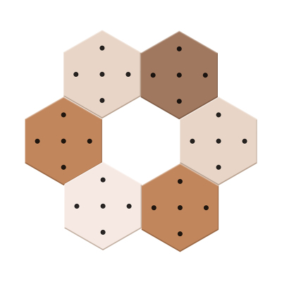 洞洞板造型墙装饰画收纳架实木