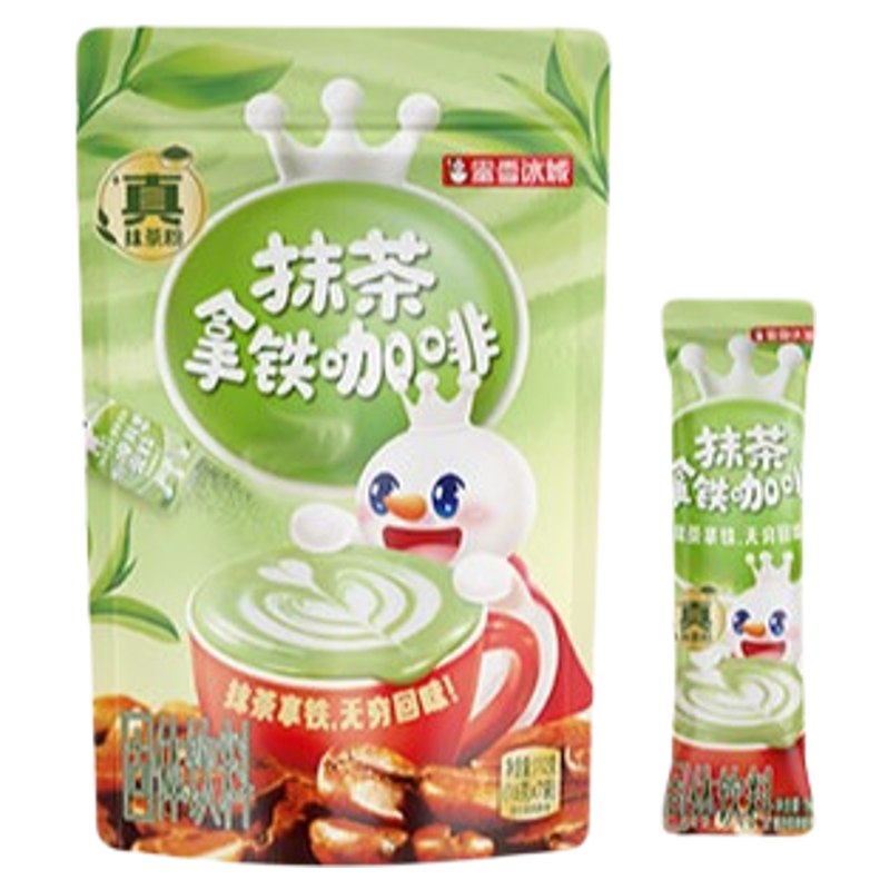 蜜雪冰城抹茶风味拿铁
