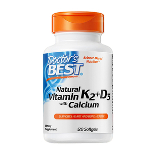 金达威Doctor's Best维生素D3+K2钙片美国进口柠檬酸钙补充液体钙