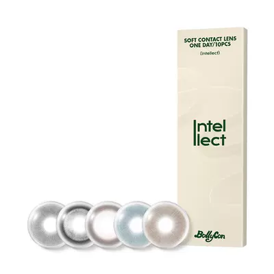 Bollycon日抛美瞳蓝色淡颜浅棕雨后柏林隐形眼镜偷心布朗尼10片