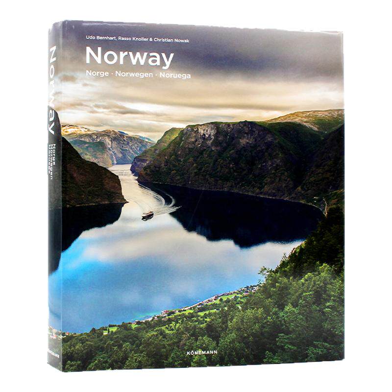 现货包邮 精装 Norway 挪威 山脉 冰川和深凹的沿海峡湾 斯堪的纳维亚国家风景的多样性 季节的多样性 进口原版 多语种