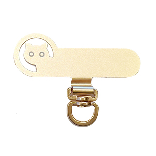 超薄360度可旋转垫片手机挂绳夹片不锈钢连接片静音孔挂饰挂链金属0.2mm牢固手机壳连接垫片结实卡片防摔手绳