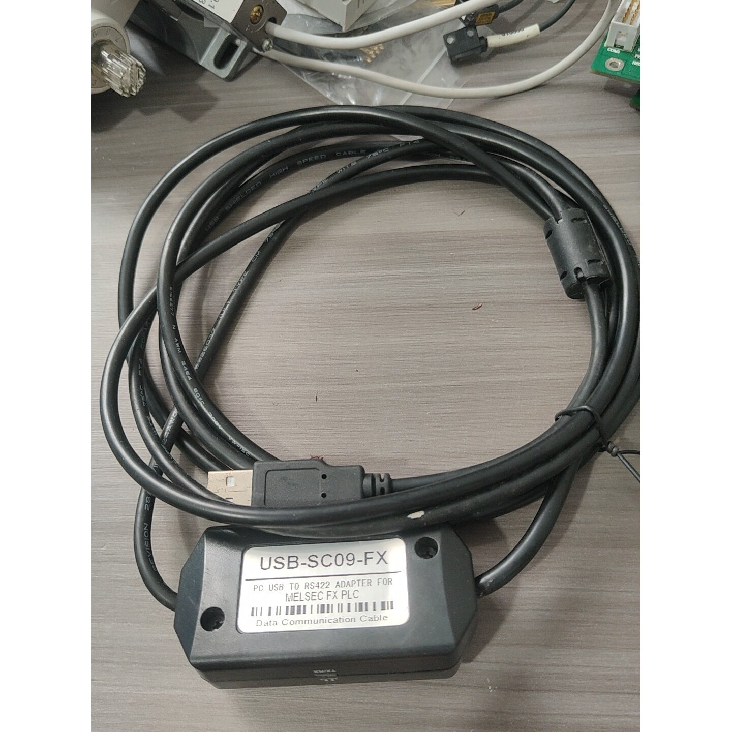 议价可维修全新原装三菱用PLC编程线USBSC09FX工程剩余