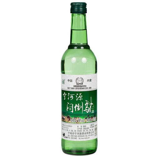 宁河源闷倒驴68度500ml*12瓶 草原烈酒内蒙古金马杆粮食酒白酒