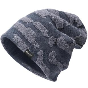 海澜之家帽子男士秋冬针织帽子保暖休闲潮流女羊毛瓜皮帽毛线帽子