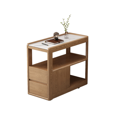 沙发边柜移动小茶桌简约岩板角几