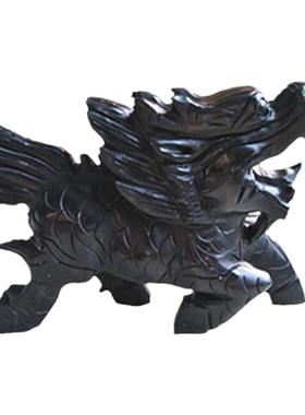 黑玉麒麟玉石摆件礼品