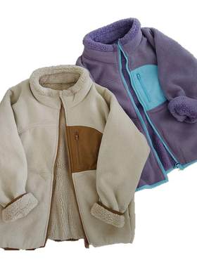 双层加厚户外风外套校服保暖神器