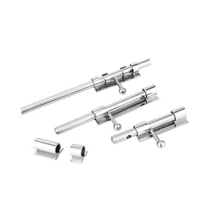 加厚304不锈钢插销门锁扣无孔焊接 防盗大门栓门扣上下天地插销锁