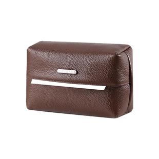 车载纸巾盒高档牛皮车内抽纸盒汽车上收纳纸巾包车用扶手箱纸抽盒