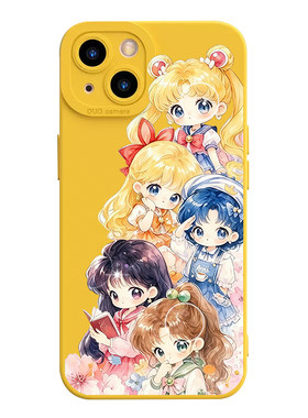美少女战士手机壳适用iPhone17promax苹果16动漫13华为Mate70Q版OPPOReno16小米13卡通P80三星S25公主VIVOS60