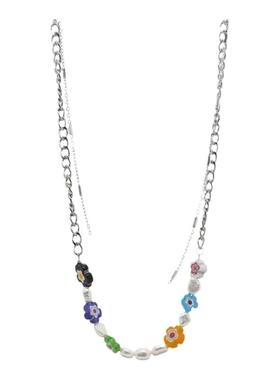 彩色串珠设计感卫衣项链