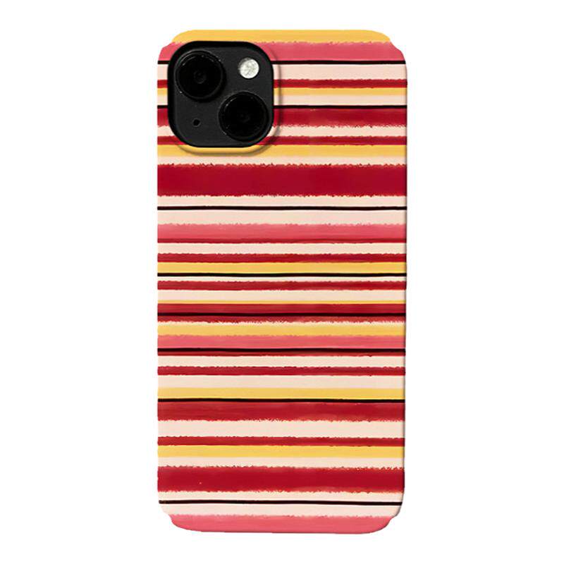 ins轻奢红色横纹菲林硬壳全包按键适用苹果iPhone15promax菲林手机壳16pro磨砂12亮面全包13菲林精孔软壳