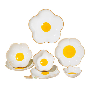 捡漏尾货陶瓷米饭碗汤碗面碗家用餐具清仓特价餐盘菜盘子碗盘碗碟