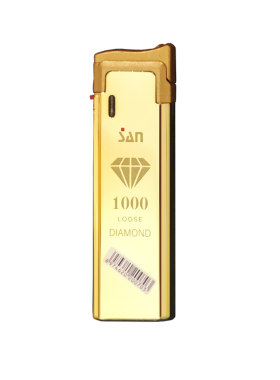 金条钻石直冲防风打火机