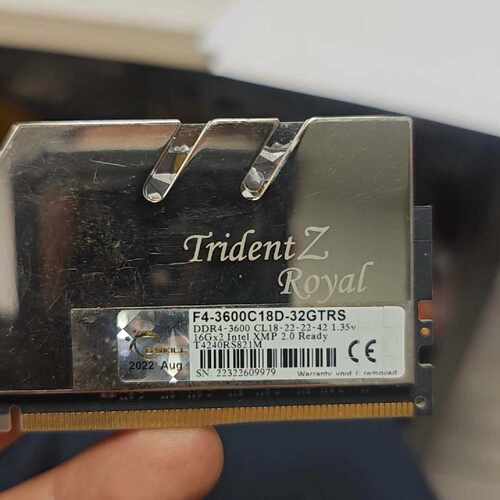 溢价-芝奇Trident Z Royal DDR4 3600 16