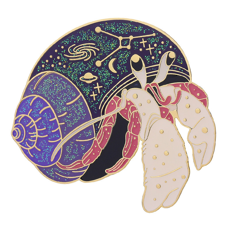 巨蟹座星座徽章送女生的生日礼物有意义小众高档创意胸针首饰礼盒