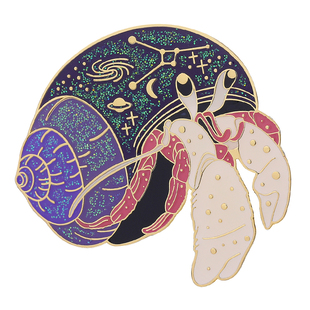 巨蟹座星座徽章送女生的生日礼物有意义小众高档创意胸针首饰礼盒