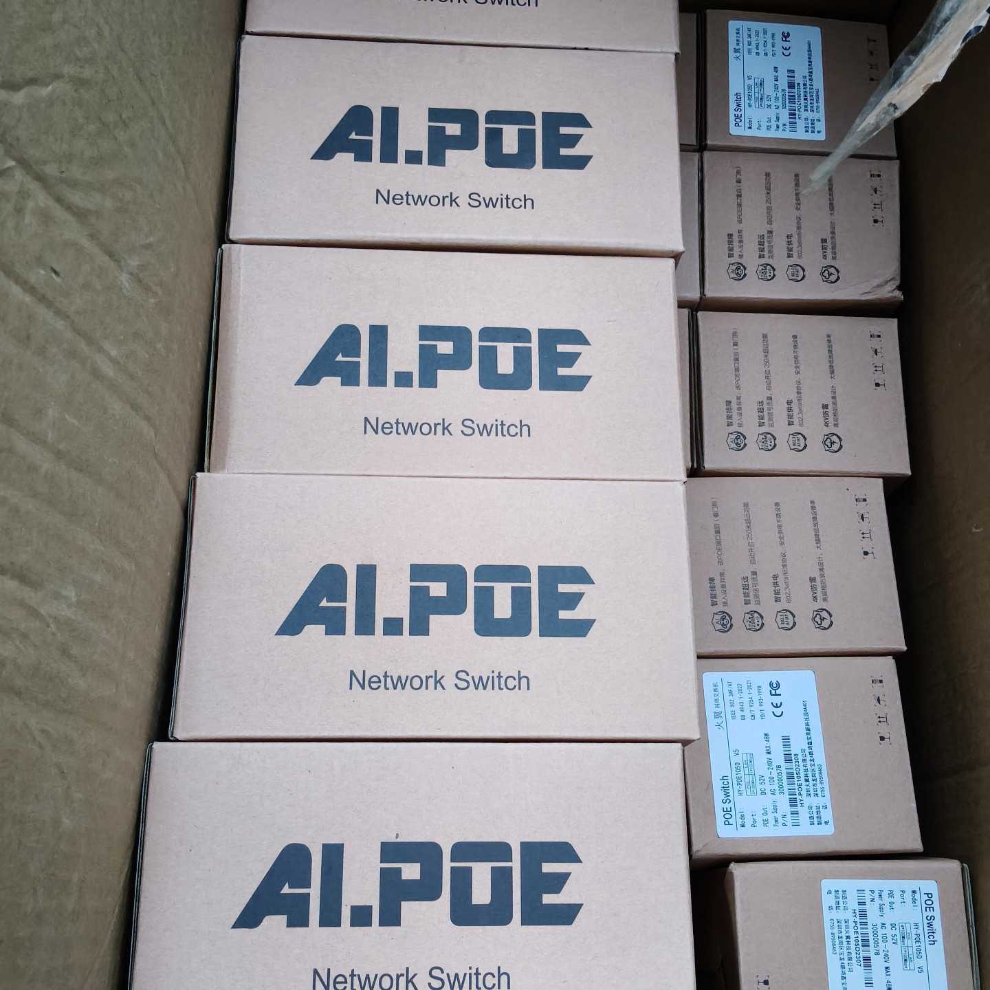 询价-4口POE交换机 火翼HY-POE105D 5口百兆PO图片
