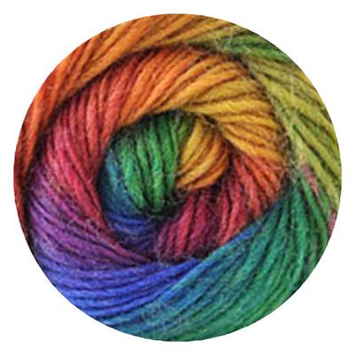 以暖彩虹纯羊毛线长段染毛线